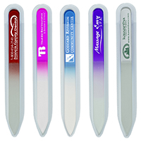 Tempered Glass Nail File in Clear Sleeve